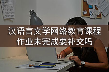 汉语言文学网络教育课程作业未完成要补交吗