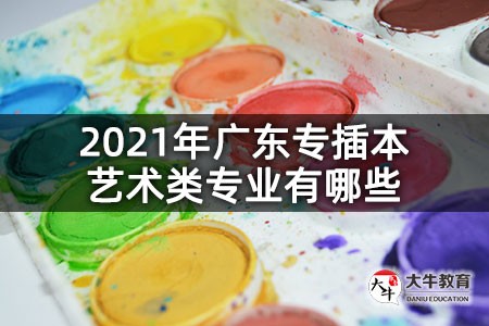 2021年广东专插本艺术类专业有哪些