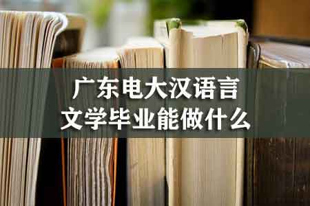 广东电大汉语言文学毕业能做什么
