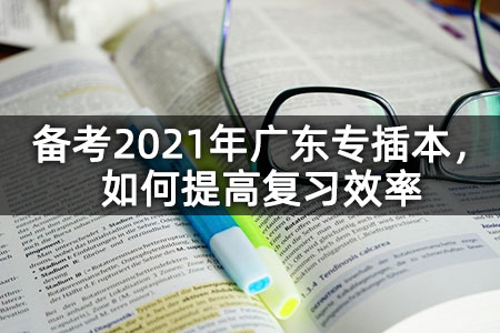 备考2021年广东专插本，如何提高复习效率