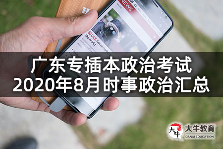 广东专插本政治考试2020年8月时事政治汇总