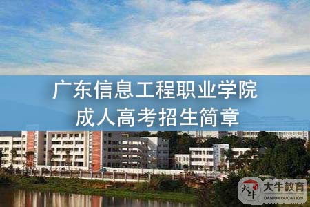 2022年广东信息工程职业学院成人高考招生简章